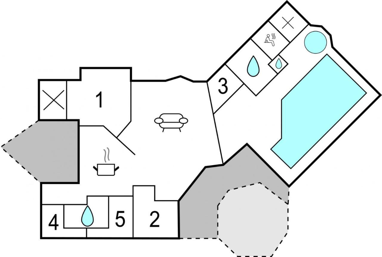 Kranich Poolferienhaus Villa Hohendorf  Bagian luar foto